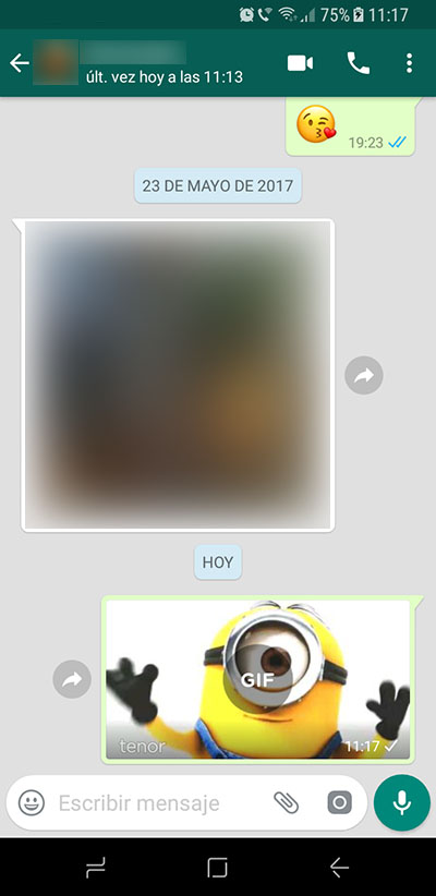 Cómo enviar GIFs animados en WhatsApp en Android - Image 6 - professor-falken.com